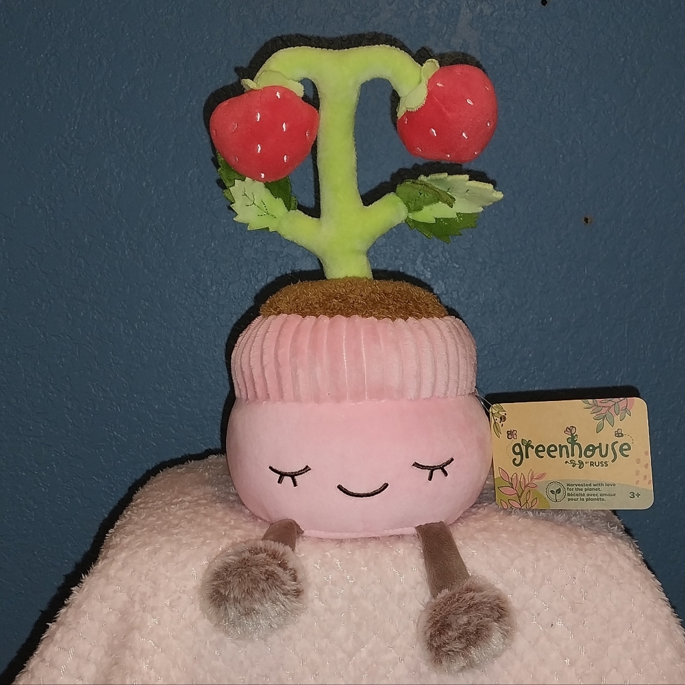 Greenhouse plush plant strawberries by Russ
